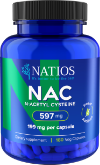 NATIOS N-Acetyl Cysteine, NAC, 199 mg, 180 veganských kapslí